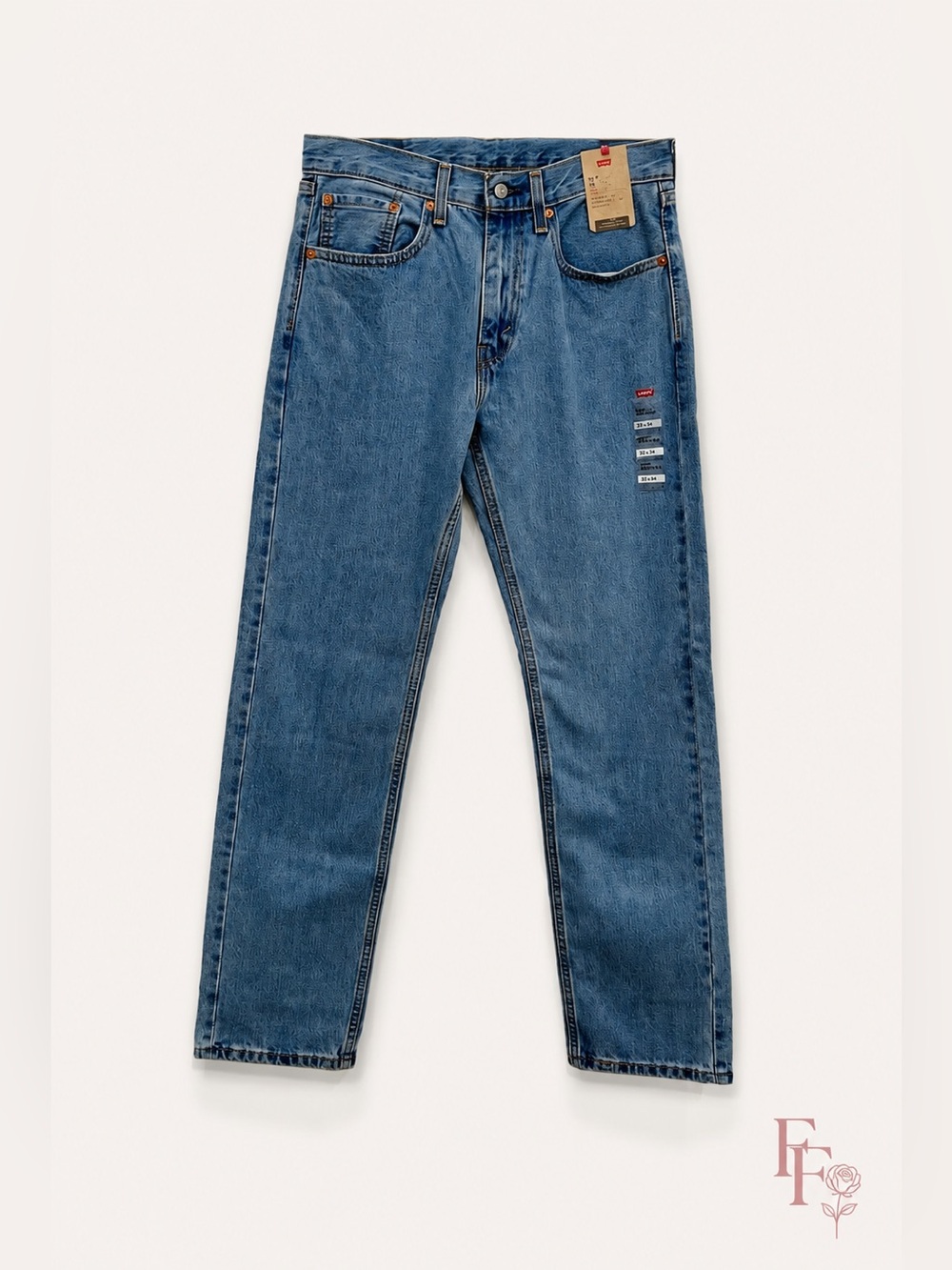 Levi’s 505 Regular Fit Jeans Men’s 32x34 Light Wash Straight Leg 100% Cotton NWT